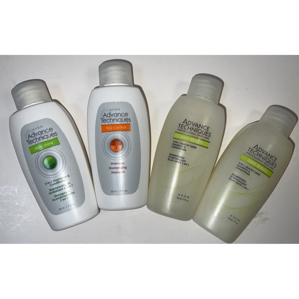 NIP Sealed Lot 4 Travel Size Avon Advance Techniques Shampoo & Conditioner
